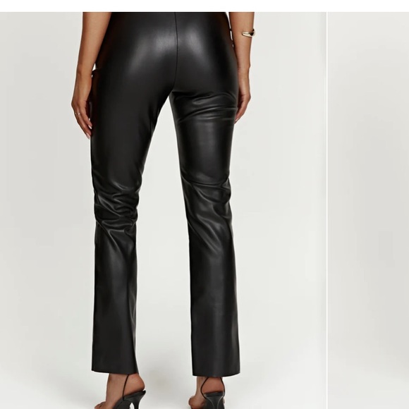 Faux Leather Split Pant* - Picture 3 of 6
